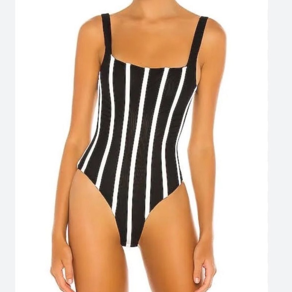 Stylish Black and White Striped Kids Bodysuit